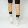 Fingerscrossed Socks - Block - Sand/White/Forest Green Archive Sale