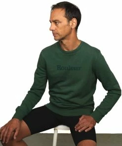 Rouleur Collection Rouleur Logo - Organic Sweatshirt - Unisex - Racing Green Entire Rouleur Collection