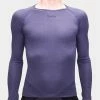 Isadore - 100% Merino LS Baselayer Maritime Blue On Bike