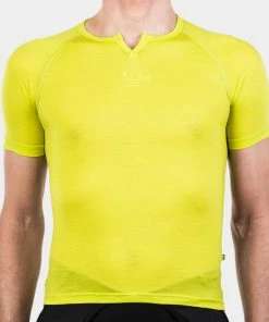 Isadore - 100% Merino SS Baselayer Sulphur Spring On Bike