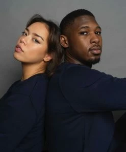 Rouleur Collection Entire Rouleur Collection Rouleur Logo - Organic Sweatshirt - Unisex - French Navy