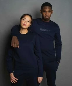 Rouleur Collection Entire Rouleur Collection Rouleur Logo - Organic Sweatshirt - Unisex - French Navy