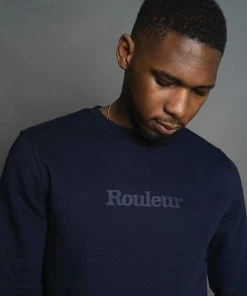 Rouleur Collection Entire Rouleur Collection Rouleur Logo - Organic Sweatshirt - Unisex - French Navy