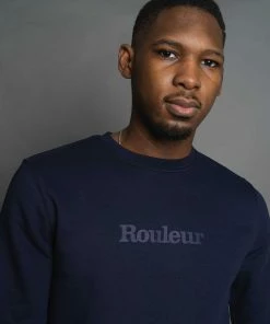 Rouleur Collection Entire Rouleur Collection Rouleur Logo - Organic Sweatshirt - Unisex - French Navy