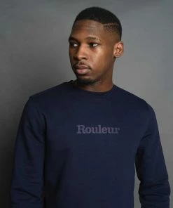 Rouleur Collection Entire Rouleur Collection Rouleur Logo - Organic Sweatshirt - Unisex - French Navy