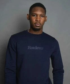 Rouleur Collection Entire Rouleur Collection Rouleur Logo - Organic Sweatshirt - Unisex - French Navy