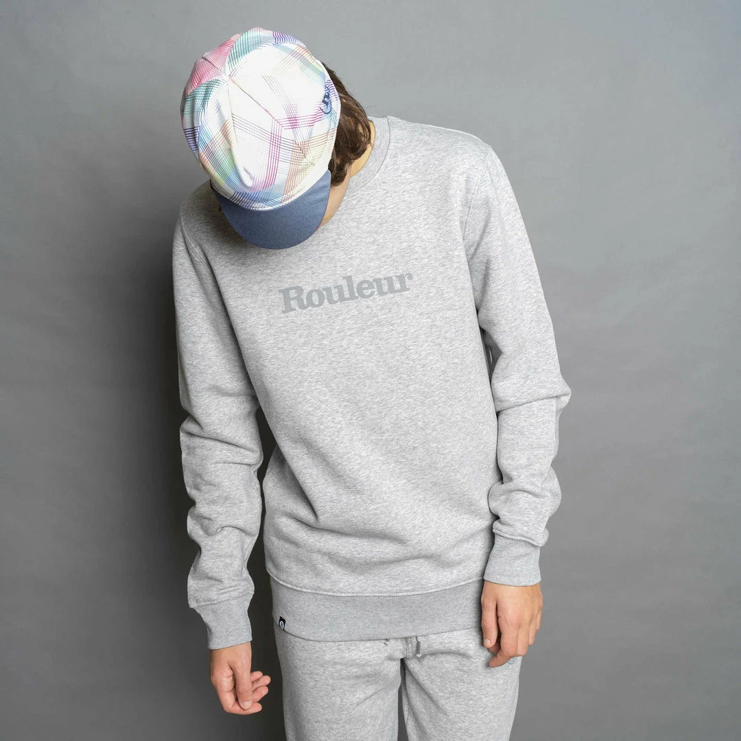 Rouleur Collection Entire Rouleur Collection Rouleur Logo Organic Sweatshirt - Unisex - Grey