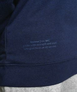 Rouleur Collection Rouleur Logo - Organic Hooded Sweatshirt - Unisex - Heather Blue