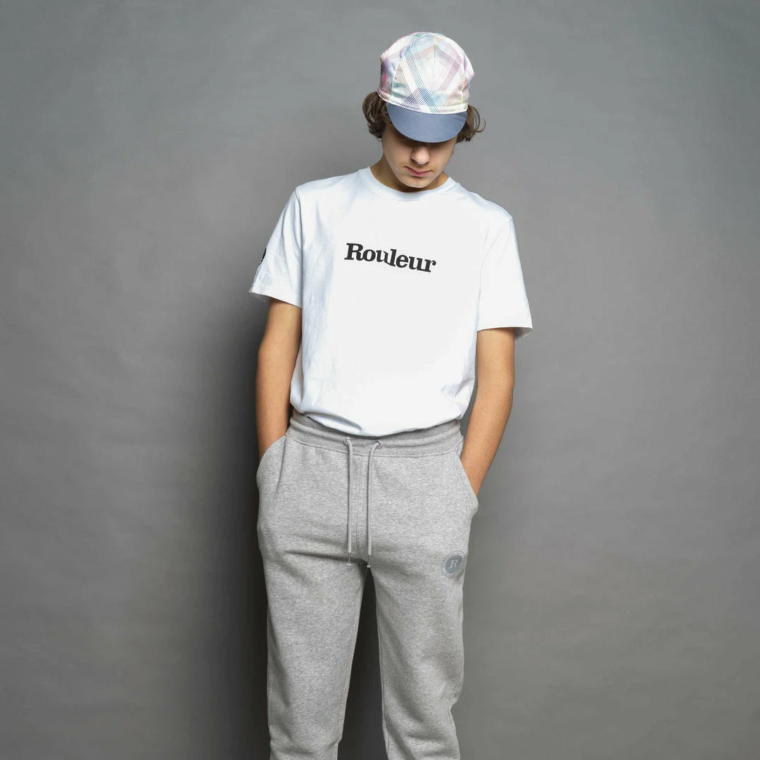 Rouleur Collection Rouleur Logo - Organic Jogger Pants - Unisex - Heather Grey Entire Rouleur Collection
