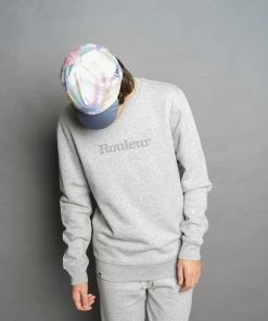 Rouleur Collection Rouleur Logo - Organic Jogger Pants - Unisex - Heather Grey Entire Rouleur Collection