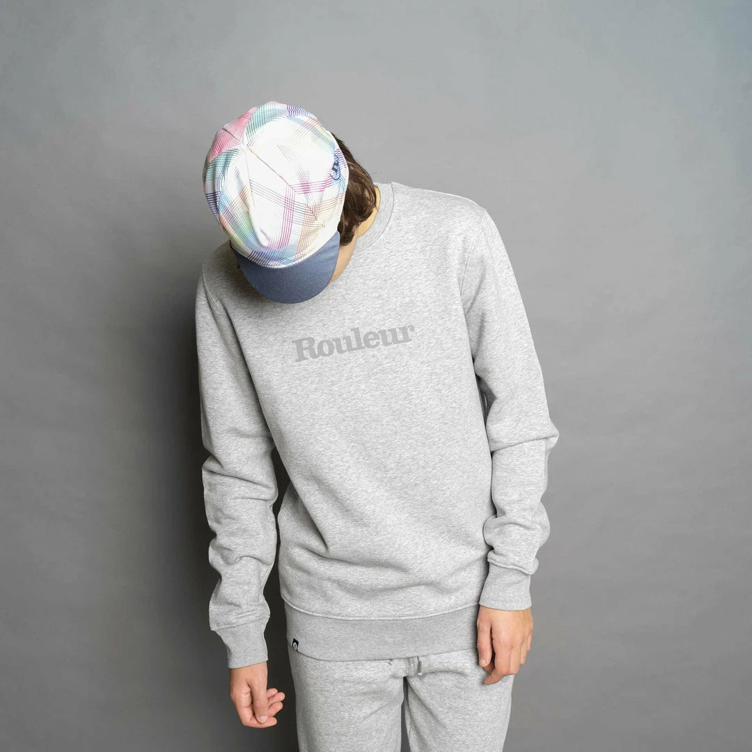 Rouleur Collection Rouleur Logo - Organic Jogger Pants - Unisex - Heather Grey Entire Rouleur Collection