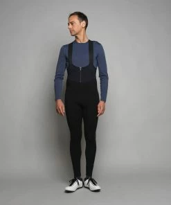 Ashmei Men's Padded Thermal Merino Bib Tights On Bike