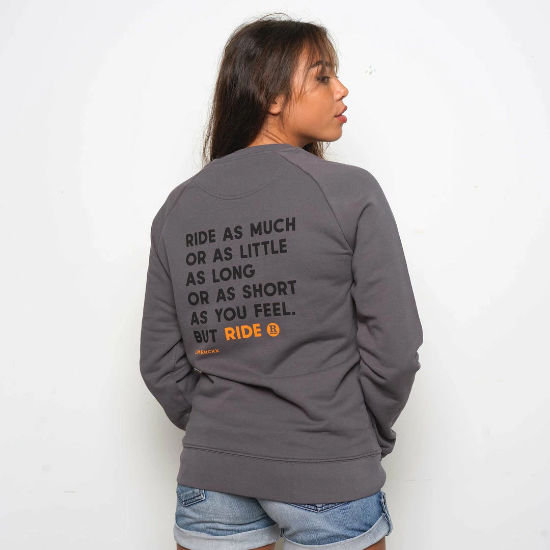 Rouleur Collection But Ride - Eddy Merckx- Organic Sweatshirt - Unisex - Charcoal