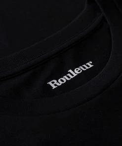 Rouleur Collection Rouleur Logo Organic Unisex T-Shirt - Black/White Entire Rouleur Collection
