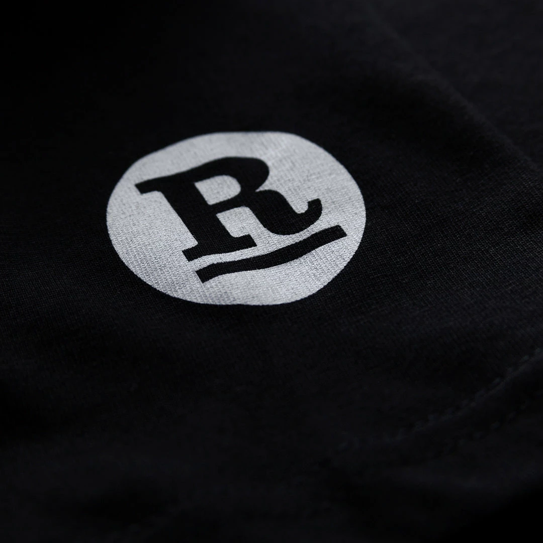 Rouleur Collection Rouleur Logo Organic Unisex T-Shirt - Black/White Entire Rouleur Collection