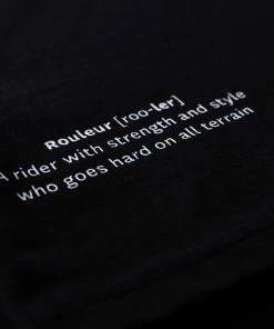 Rouleur Collection Rouleur Logo Organic Unisex T-Shirt - Black/White Entire Rouleur Collection
