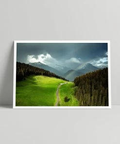 TheLogicalChoice Art & Photo Prints Col Du Pret | Double Rainbow - Art Print - Daniel Hughes