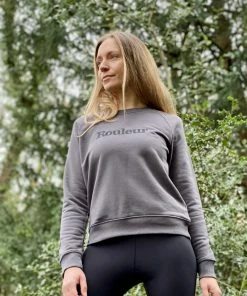 Rouleur Collection Rouleur Logo Organic Women's Sweatshirt - Charcoal