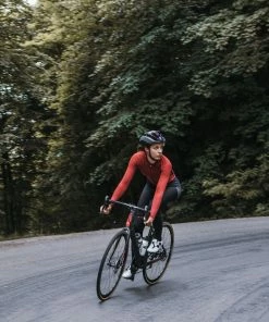 On Bike Isadore - Long Sleeve Jersey Ruby Wine Women