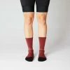 Fingerscrossed Merino Socks - Burgundy