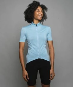 Ashmei Women's Signature Merino Cycle Jersey On Bike