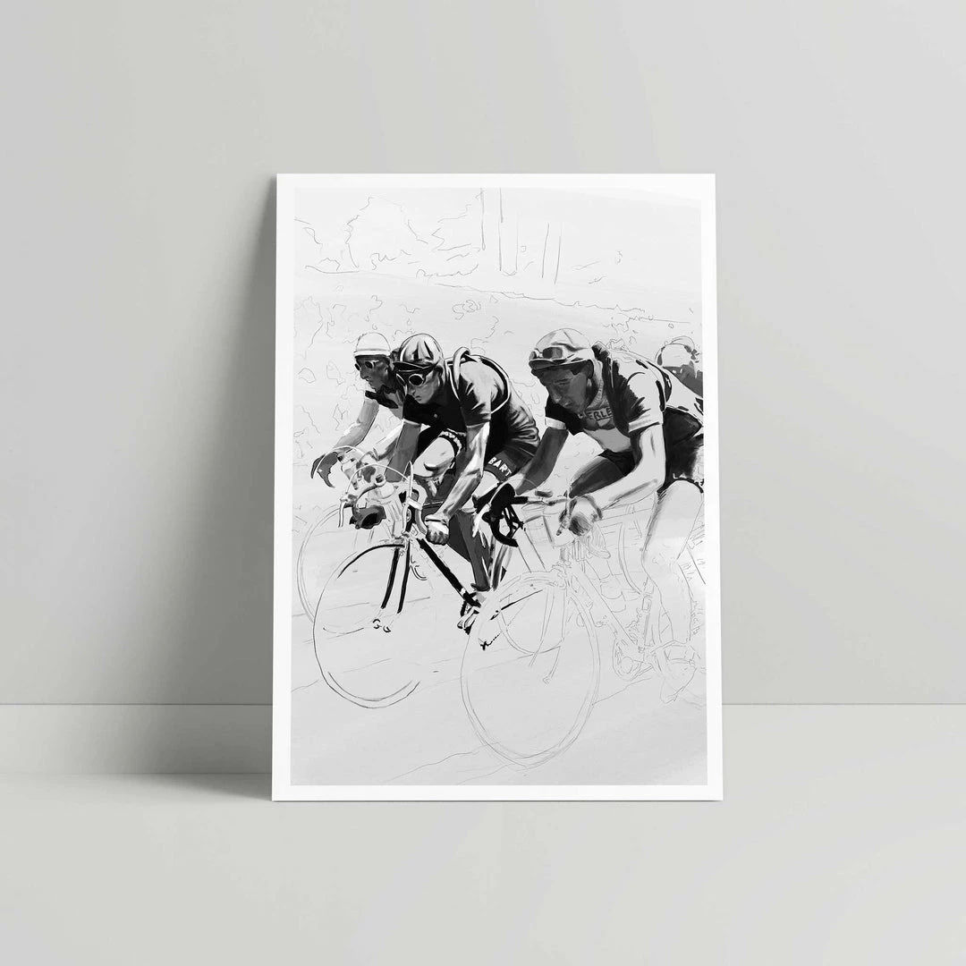TheLogicalChoice Art & Photo Prints Gino Bartali - Art Print - Pasche Design