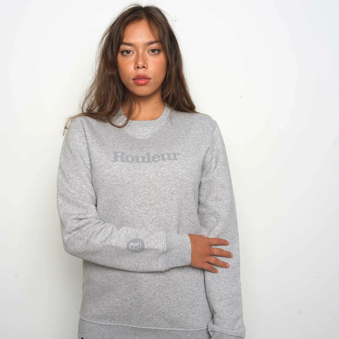 Rouleur Collection Entire Rouleur Collection Rouleur Logo Organic Sweatshirt - Unisex - Grey