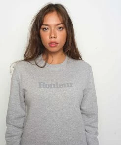 Rouleur Collection Entire Rouleur Collection Rouleur Logo Organic Sweatshirt - Unisex - Grey