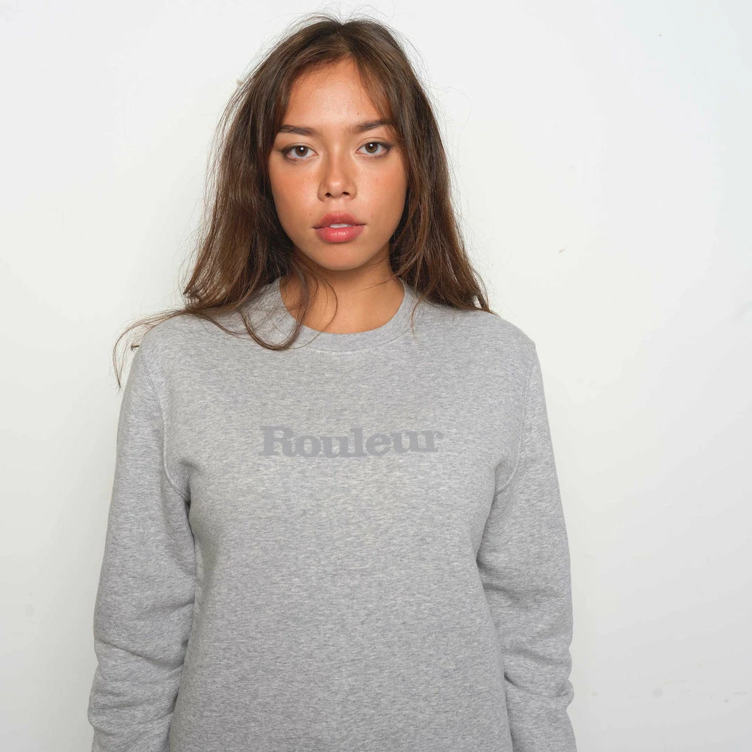 Rouleur Collection Entire Rouleur Collection Rouleur Logo Organic Sweatshirt - Unisex - Grey