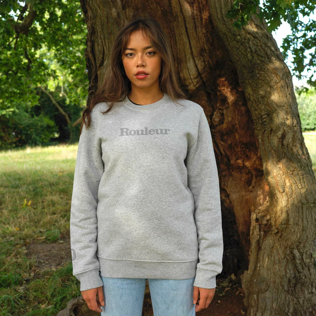 Rouleur Collection Entire Rouleur Collection Rouleur Logo Organic Sweatshirt - Unisex - Grey