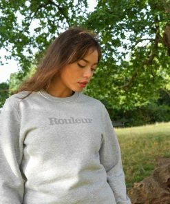 Rouleur Collection Entire Rouleur Collection Rouleur Logo Organic Sweatshirt - Unisex - Grey