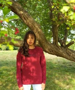 Rouleur Collection Entire Rouleur Collection Rouleur Logo - Organic Sweatshirt - Unisex - Burgundy