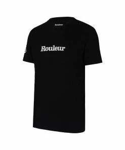 Rouleur Collection Rouleur Logo Organic Unisex T-Shirt - Black/White Entire Rouleur Collection