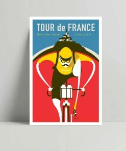 TheLogicalChoice TDF St Michel - Cycling Art Print - Michael Valenti Art & Photo Prints