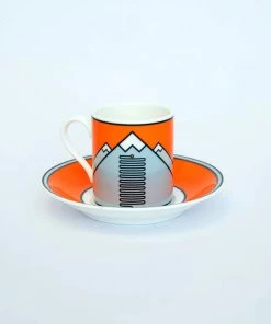 The Handmade Cyclist - Alpe D'huez - Espresso Cup & Saucer New Arrivals