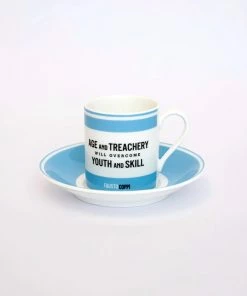 New Arrivals The Handmade Cyclist - Fausto Coppi - Espresso Cup & Saucer