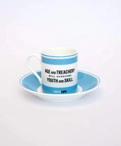 New Arrivals The Handmade Cyclist - Fausto Coppi - Espresso Cup & Saucer
