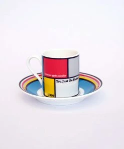 New Arrivals The Handmade Cyclist - Greg LeMond - Espresso Cup & Saucer