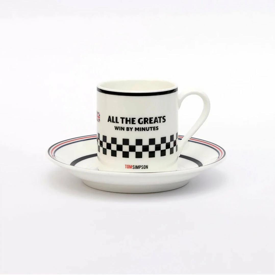 New Arrivals The Handmade Cyclist - Tom Simpson - Espresso Cup & Saucer
