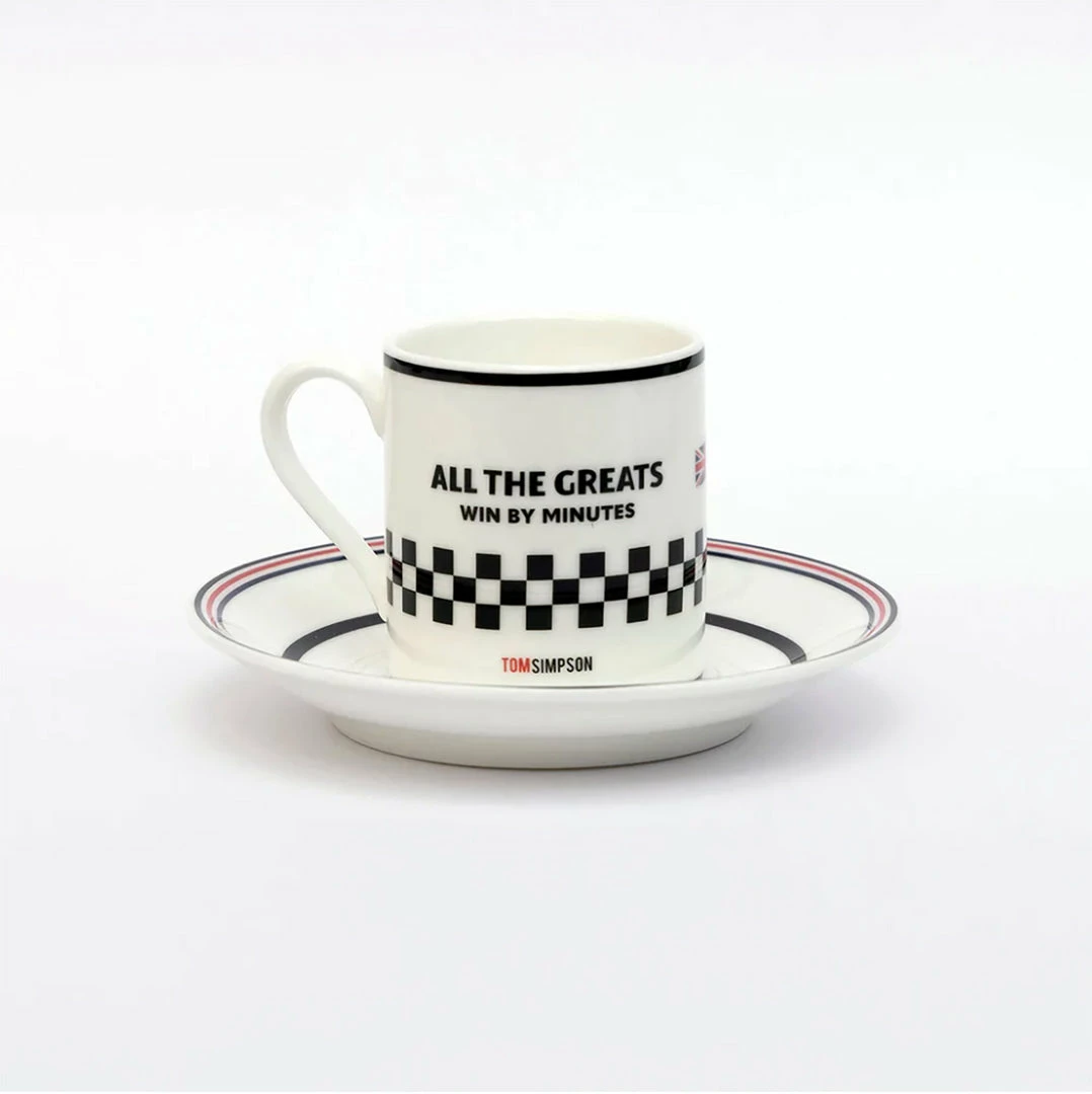 New Arrivals The Handmade Cyclist - Tom Simpson - Espresso Cup & Saucer
