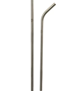 Silca - Anodised Titanium Straws - Silver Gifts