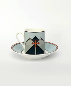 The Handmade Cyclist - Croix De Fer - Espresso Cup & Saucer New Arrivals