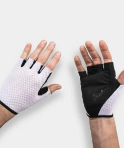 Isadore - Climber' Gloves White On Bike
