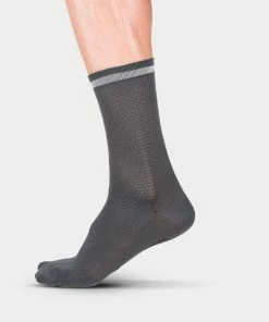 Isadore - Utility Socks Dark Grey On Bike