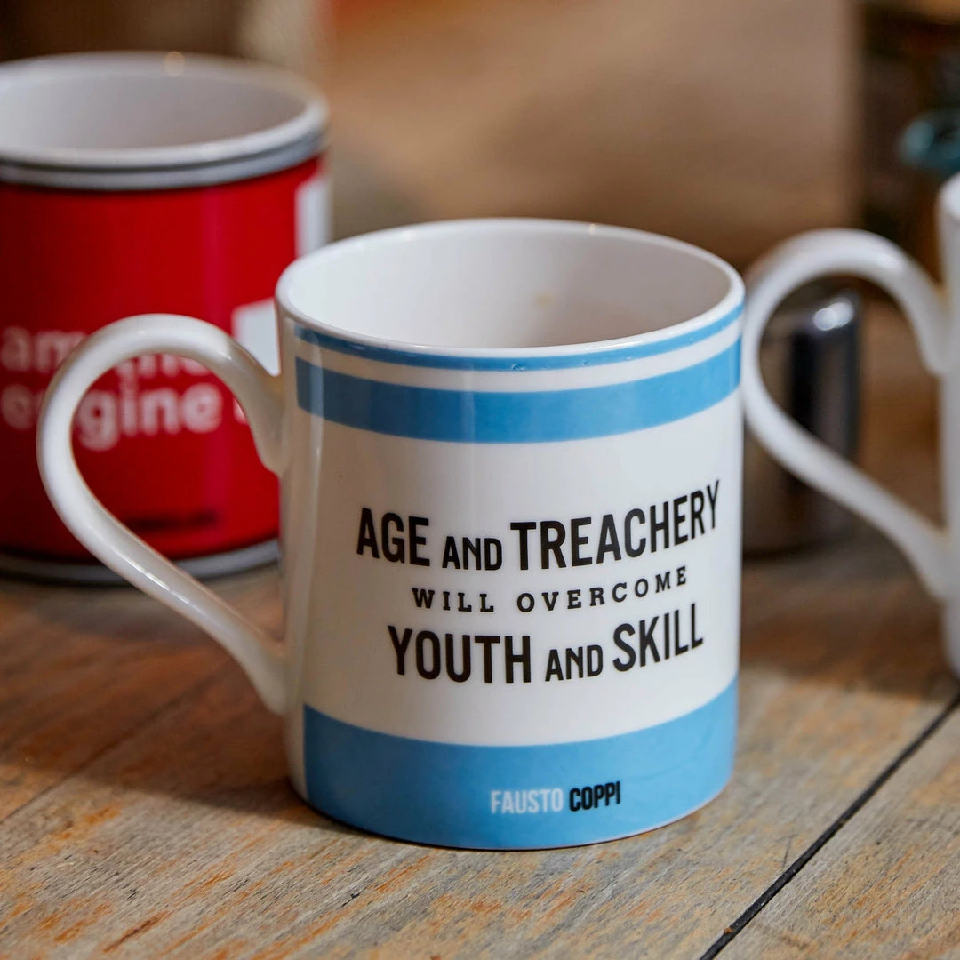 The Handmade Cyclist - Fausto Coppi - Bone China Mug