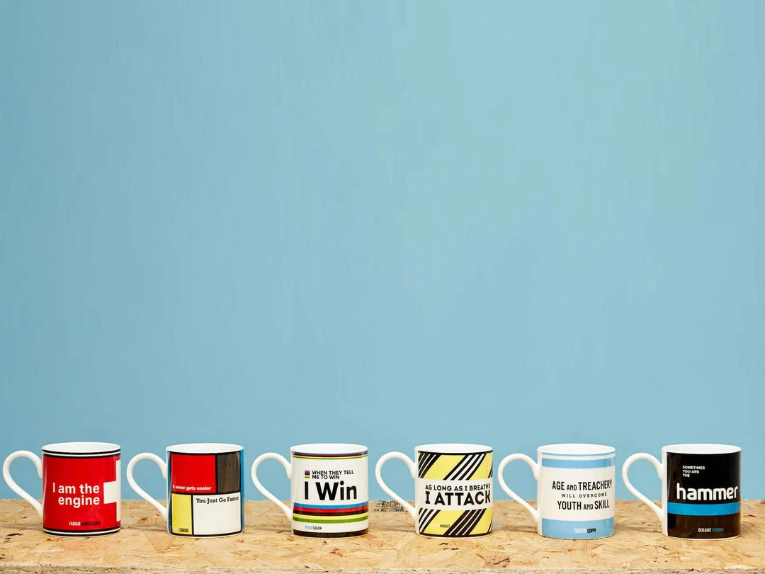 The Handmade Cyclist - Fausto Coppi - Bone China Mug