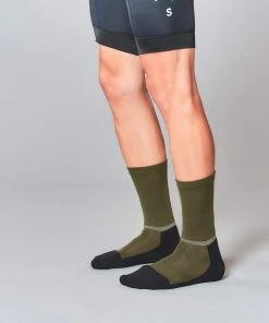 Archive Sale Fingerscrossed Merino Socks - Olive