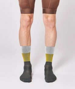 On Bike Fingerscrossed Socks - Block - Aphalt/ White/ Mittelsharf