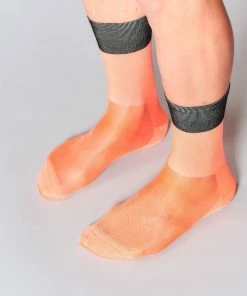 Archive Sale Fingerscrossed Socks - Block - Black/Shrimp