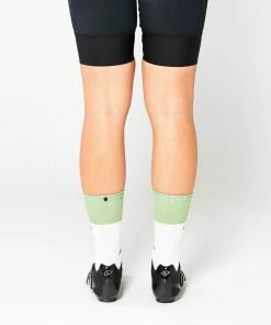 Archive Sale Fingerscrossed Socks - Block - Jade/White